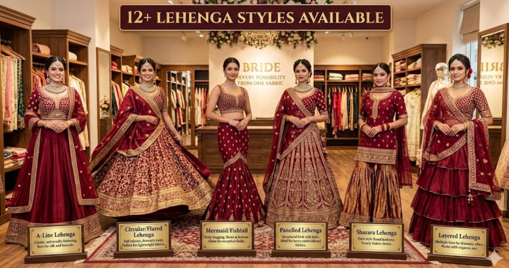 12+ Lehenga Styles Available