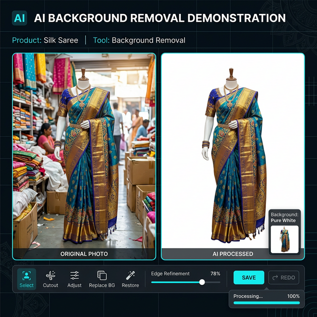AI Background Removal Demo for Apparel