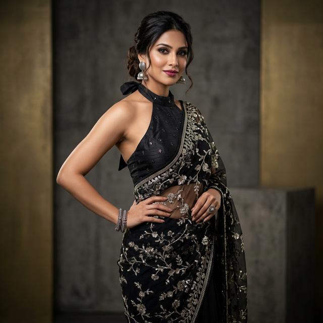 Halter Neck Blouse Design