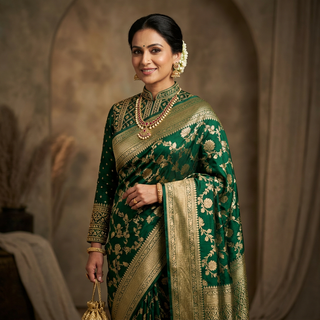 High Neck Blouse Design